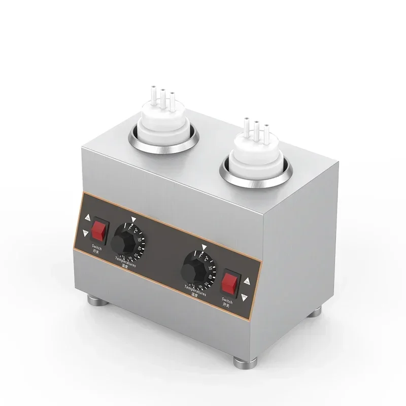 1 2 3 Bottles Electric Sauce Chocolate Warmer Machine Heating Cheese Fruit Jam Warming Machine Dispenser Melter 220V/110V 2