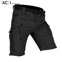 Cargo Shorts Men Summer Tactical Pants Quick Dry Short Trousers Male Hiking Hunting Pant Multi-Pocket Knee Length Men's Trousers 1