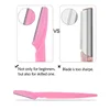 12 Pcs Mix Color Eyebrow Razor Women Face And Body Safe Trimmer Hair Shaver Eye Brow Remover With Cover Small Makeup Tools Set 5