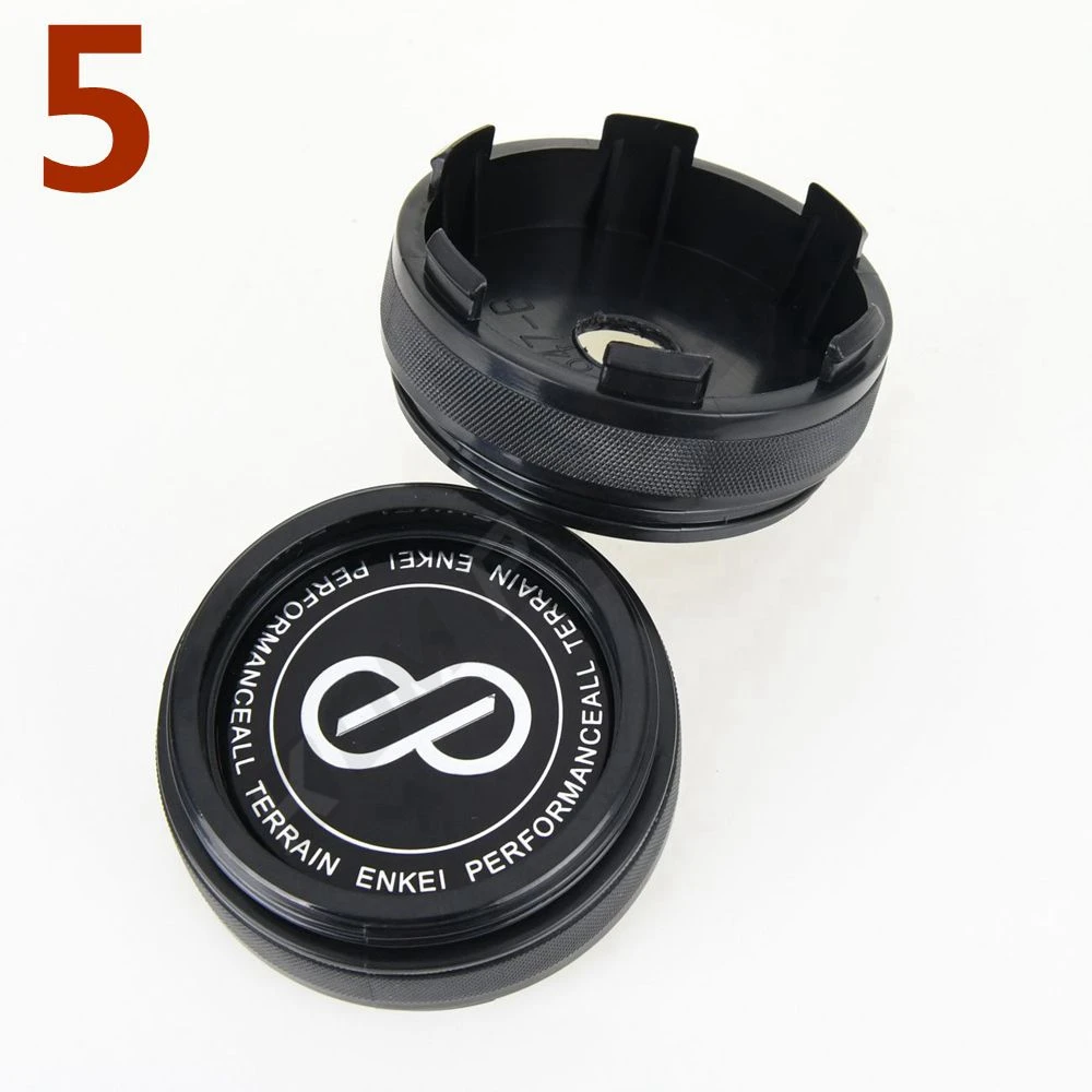 4PCS 61MM OD / 57.5MM ID Sport Rim Cap ENKEI Racing Sticker Centre Cap Rim Wheel Cover Hubcaps