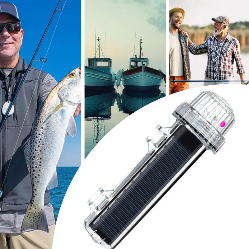 Marine Flashing Light Solar Powered Net Beacon Light Waterproof Intelligent Light Control Sensing Lamp For Night Fishing Night 2