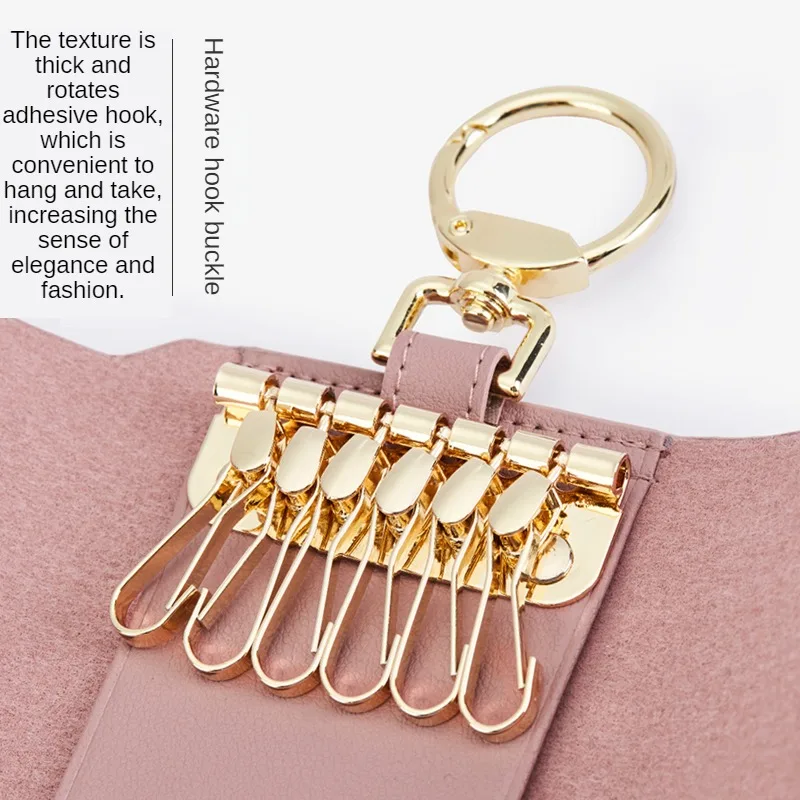 GOLF Key Bag Women's Multi functional Key Bag Compact Mini Keychain Large Capacity Card 2-in-1