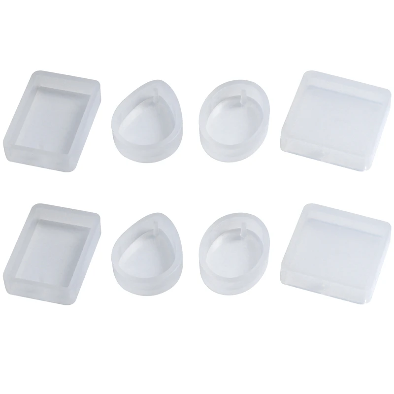 

30 Pack Silicone Resin Pendant Mould Jewellery Molds With Hanging Hole For Diy Jewelry Craft Making 5 Shapes