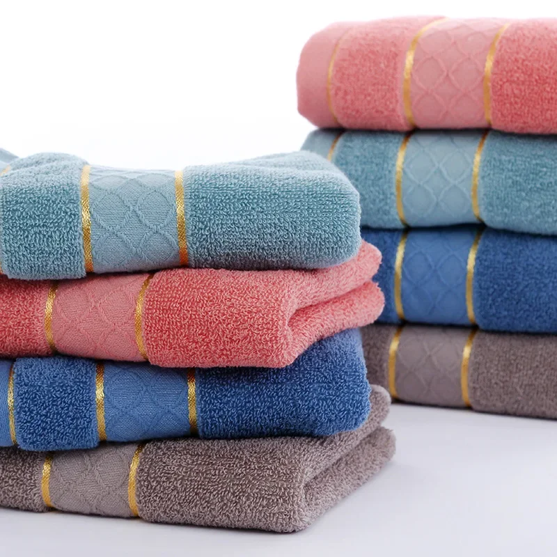 

3pcs set 100% Cotton Super Soft Face Towel Hotel Skin-friendly Towels Pure Cotton Good Absorbent Towels for Bathroom