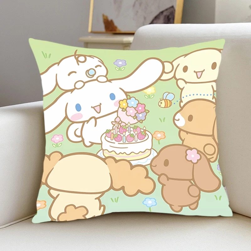 

Pillow Cover Cinnamoroll room bedroomo office coffee shop Dakimakura Throw Pillows iving room Pillowcase Sanrio Home Decor gift