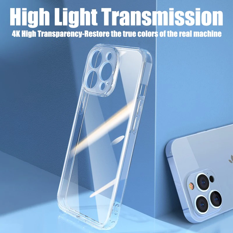 cases for iphone xr Clear Camera Protection Case For iPhone 13 12 11 Pro XS Max XR X Soft TPU Silicone For iPhone 6 7 8 Plus Back Cover Phone Case cheap iphone xr cases iPhone 11 / XR
