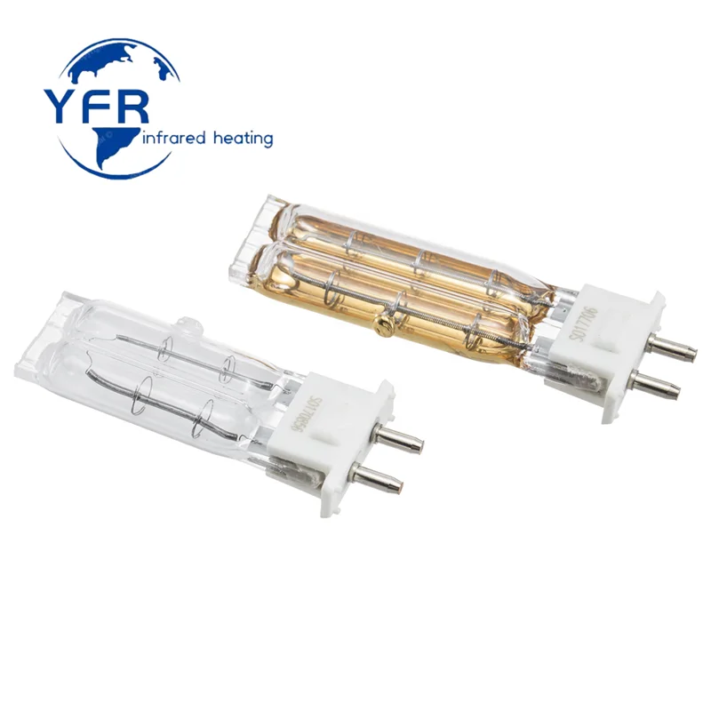 Twin tube Quartz Short Wave Element Tungsten Infrared Heating Infrared Heat Lamps