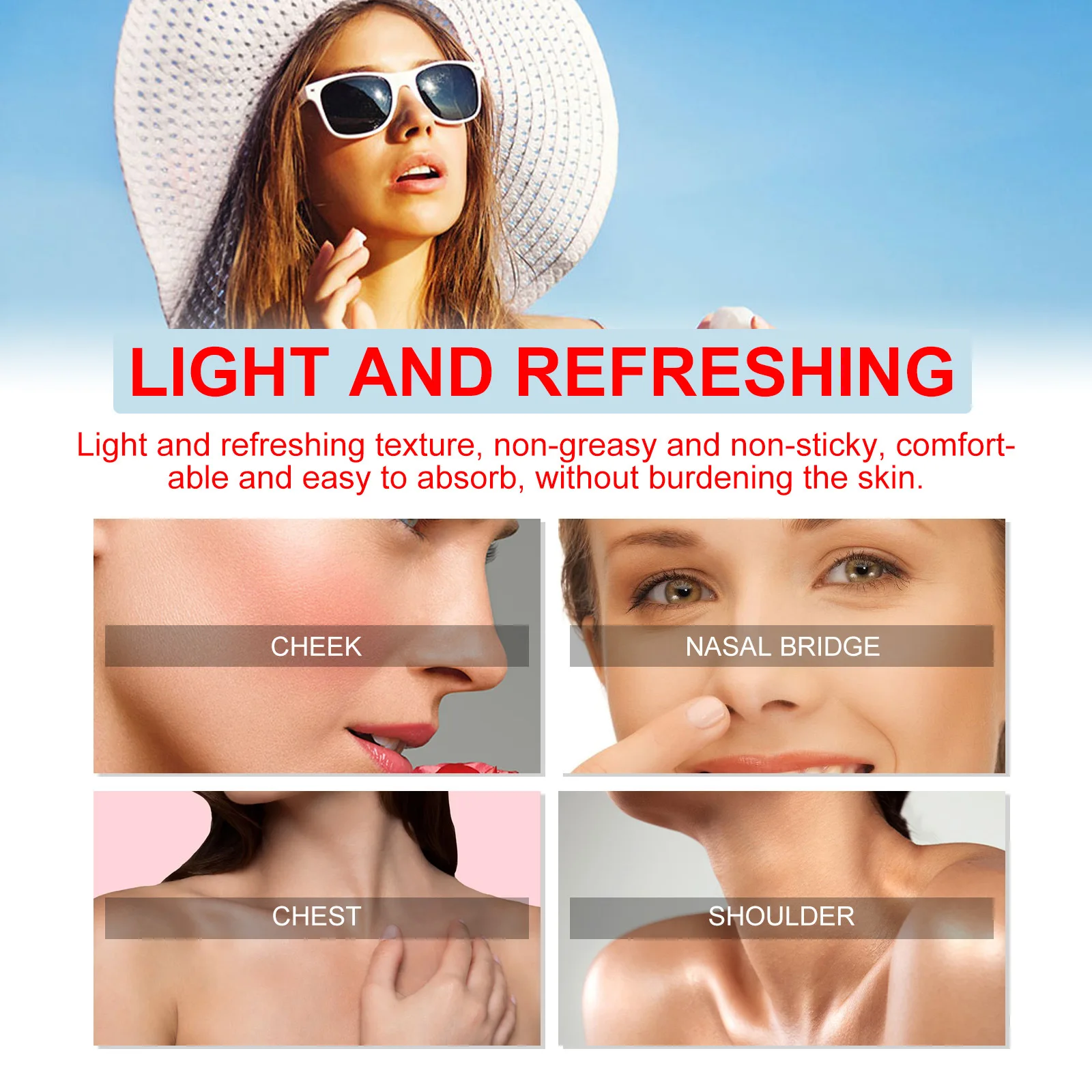 Sunscreen Stick Cotton Soft Sun Stick SPF 50+ Pa++++ Sunblock UV Isolation Anti Oxidant Oil-Control Moisturizing Sun Protection Sunscreen Cream