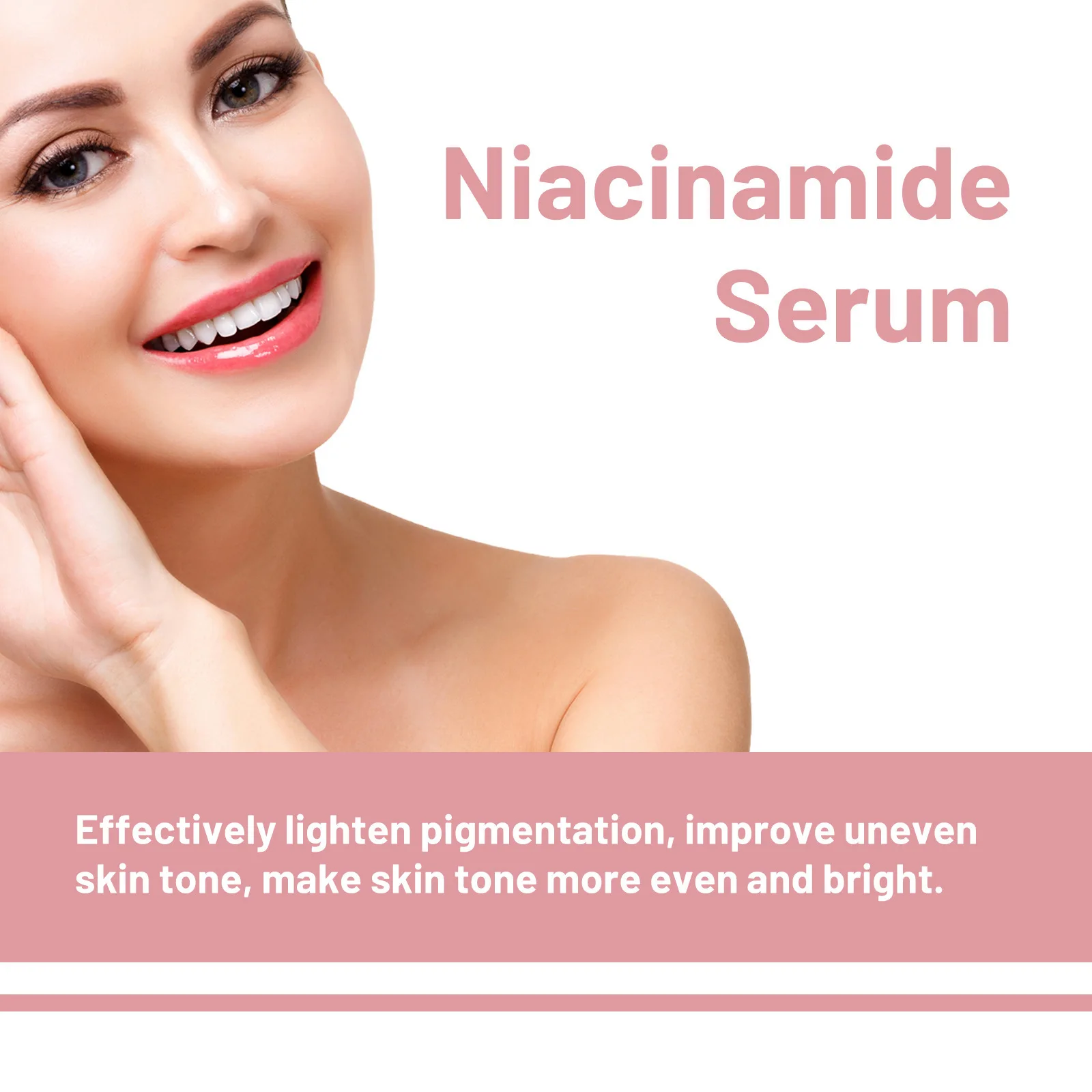 Niacinamide Serum Melanin Removal Fade Melasma Dark Spots Corrector Shrink Pores Hyaluronic Acid Moisturizing Korea Skin Care 5