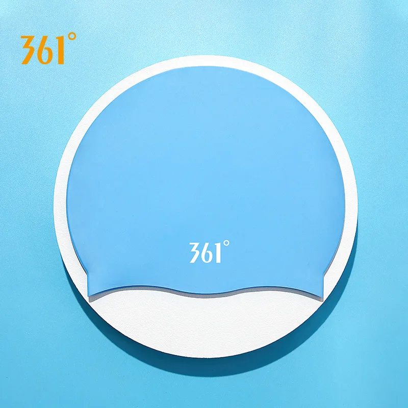 361 °Adults Waterproof Flexible Silicone Ear Long Hair Protection Surfing Swim Cap Plus Size Diving Hat Water Sport Bathing Cap 6