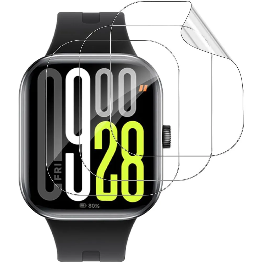 Soft Hydrogel Full Coverage Clear Smartwatch Screen Protector Guard (1-5 Pack)