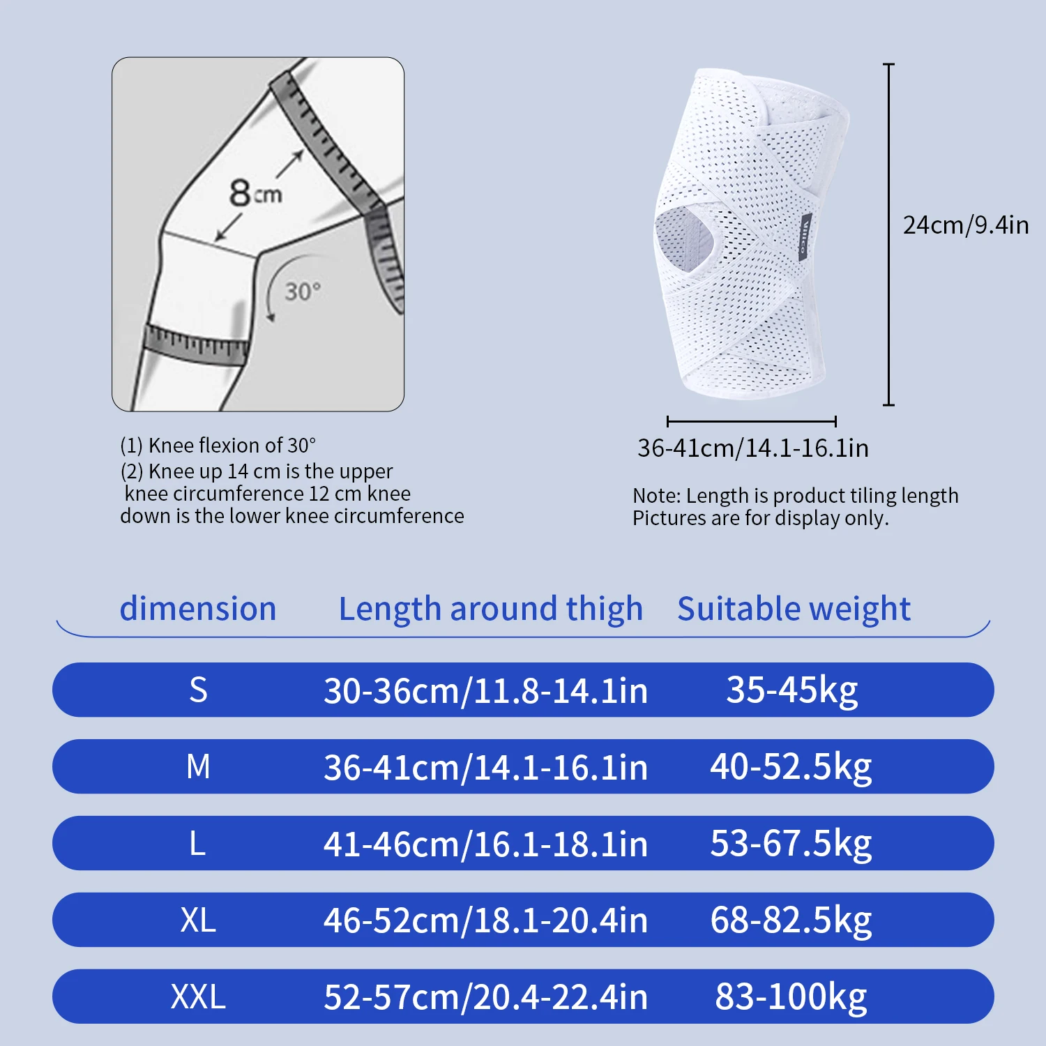 Outdoor Sports Knee Pads Summer Thin Men's and Women's Basketball, Running, Hiking and Other Daily Sports Knee Covers