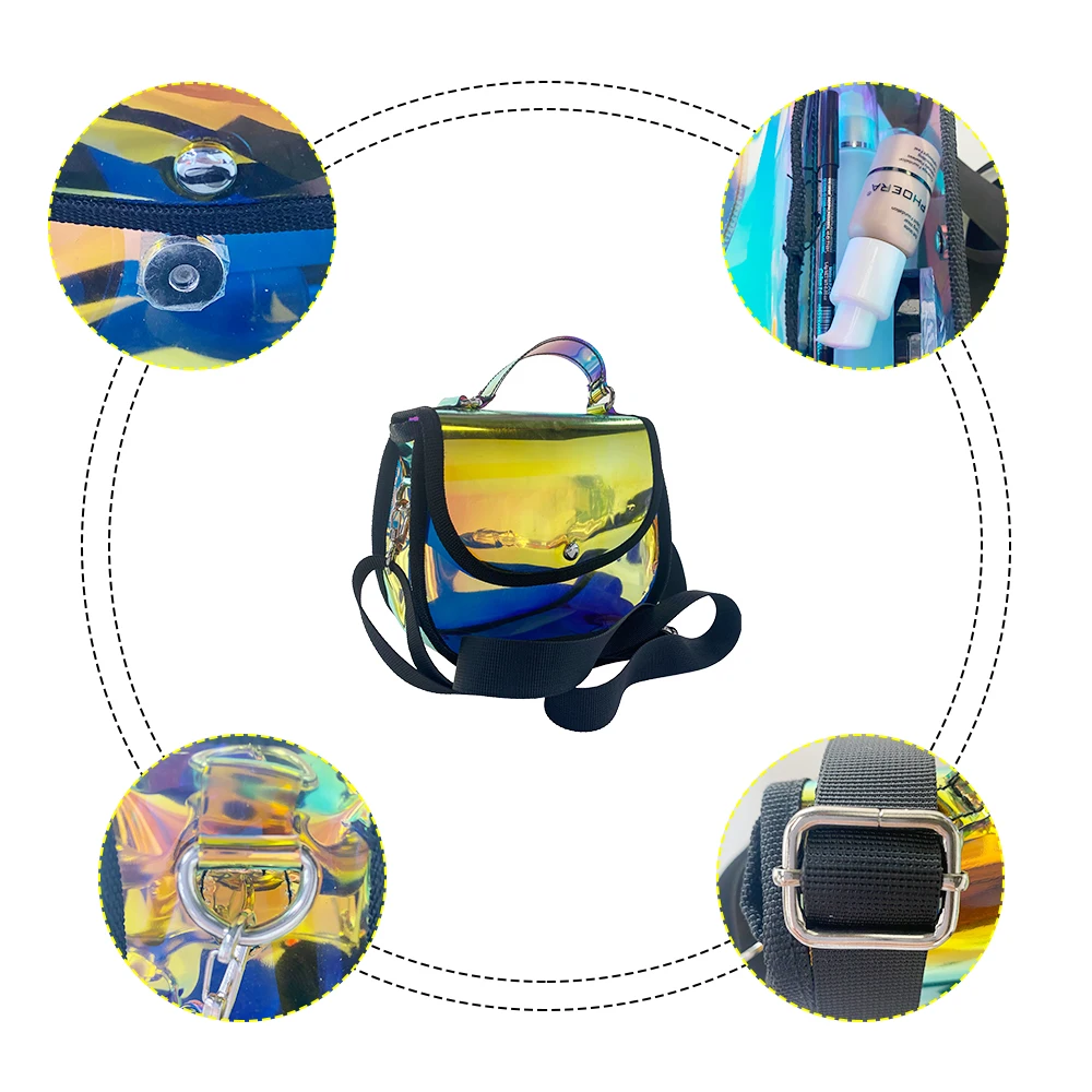 Crossbody Shoulder Bags Youth Ladies Fashion Shoulder Bag Women PVC Radiant Large Capacity Female Crossbody Bags Woman Handbags