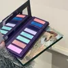 Oil Painting Eyeshadow Palette 8 Color Punk Smokey Multicolored Chrome Hypnotic Shimmer Dreamland Eye Shadow Festival Makeup