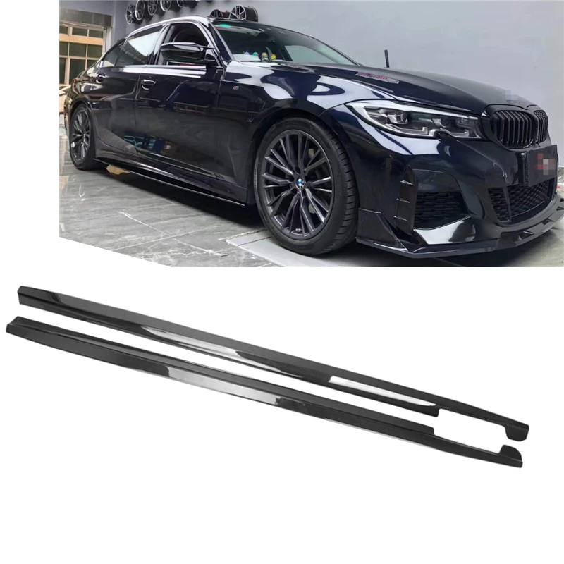 

AC Style Carbon Fiber Side Skirt For 3 Series G20 Gloss Black Carbon Fiber Side Skirt 2020+ G20 Side Skirts