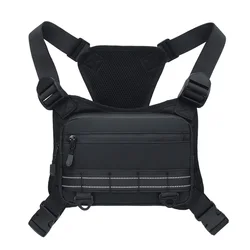 Tactical Outdoor Waterproof Chest Bag - Stylish & Functional Sports Backpack - 30CMX19CMX4CM (Black Style B)