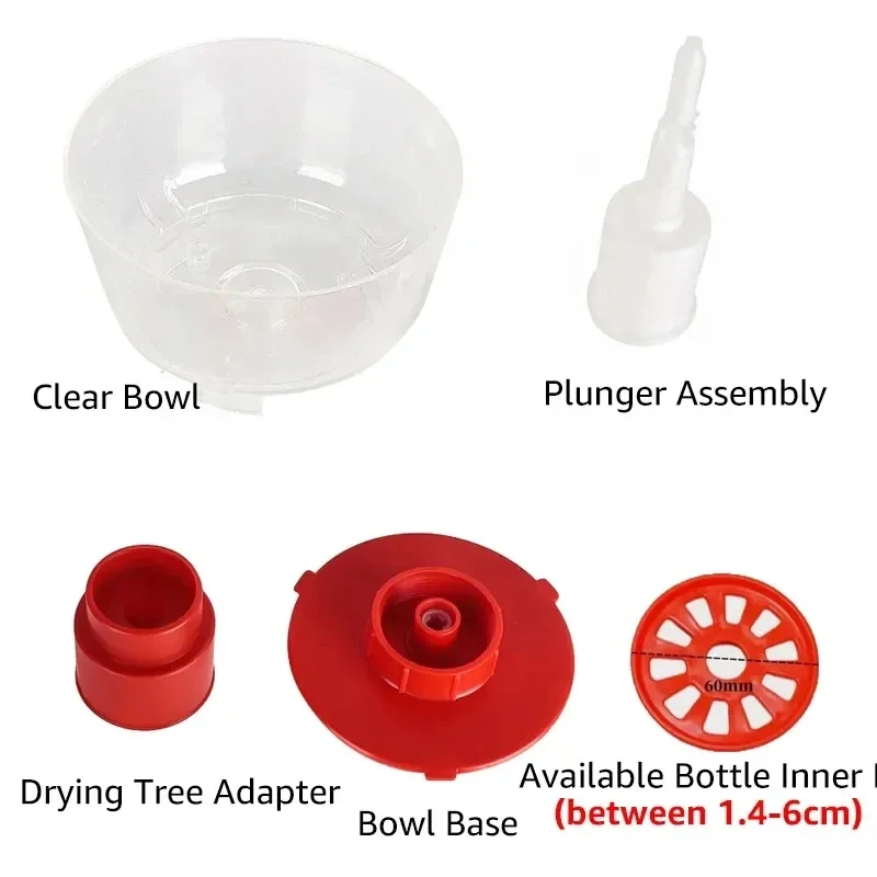 Premium Beer & Wine Bottle Rinser - Efficient Cleaning & Sterilizing Tool for Homebrewers, Bars & Kitchens