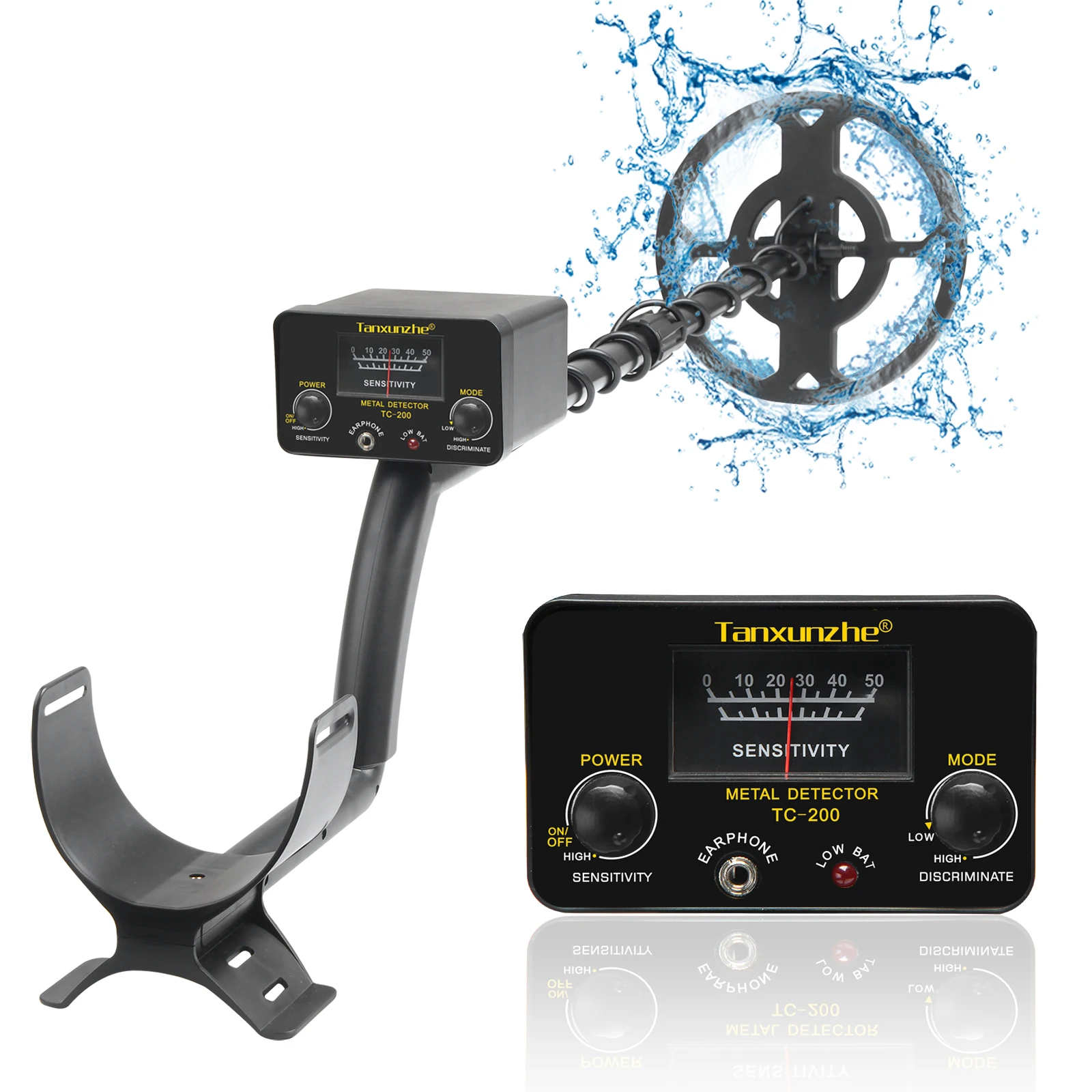 Tanxunzhe TC 200 Upgrade Metal Detector Underground Wire Iron Metal Gold Detector Adjustable Tracker for Treasure