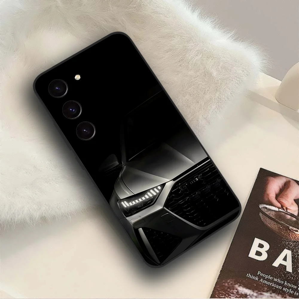 RS Sports Car Shockproof Slim Black Phone Case