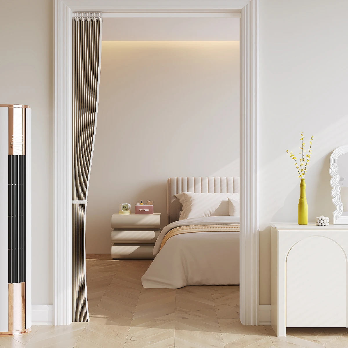 1pc Folding Door Curtain,partition door, door screen Privacy Curtain 4