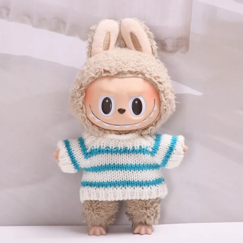 17cm Mini Plush Doll'S Clothes Outfit Accessories For Korea Kpop Exo Labubu Idol V1 V2 sweater winter change Clothing Gift