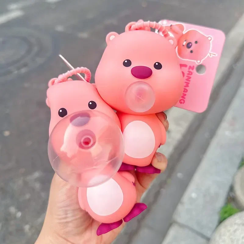Spit Blowing Bubbles Pinch Pinch Music Keychain Female Ruby Doll Pendant Schoolbag Pendant Ornaments