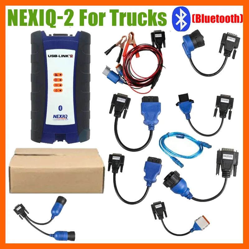 NEXIQ 2 NEXIQ-2 USB Link NEXIQ2 Bluetooth For Diesel heavy Truck Fault ...