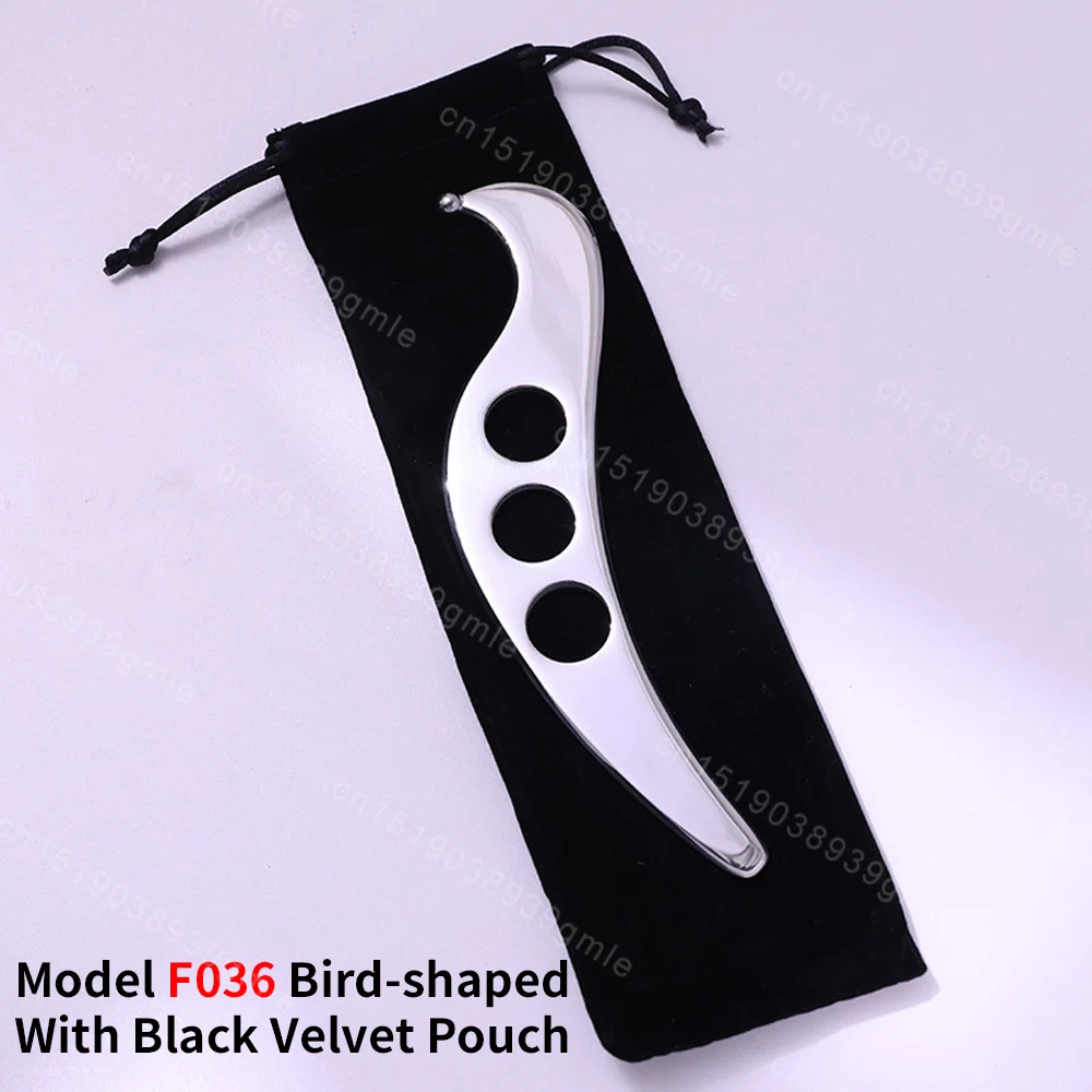Fascia Knife Myofascial Release Pressure Tools Bird Shape Stainless Steel Gua Sha Scraper Physical Therapy Acupoint Massager