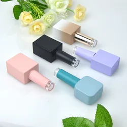 10ML 15ML Nail Polish Bottles With Brush Glass Nail Gel Bottles Empty Cosmetic Containers Nail Oil Sample Bottle Makeup Vessel