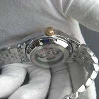 Steel Arabic Watches Branded Swiss Wristwatch Arabian Muslim Clocks Waterproof Automatic Movement Mechanical Machine 2