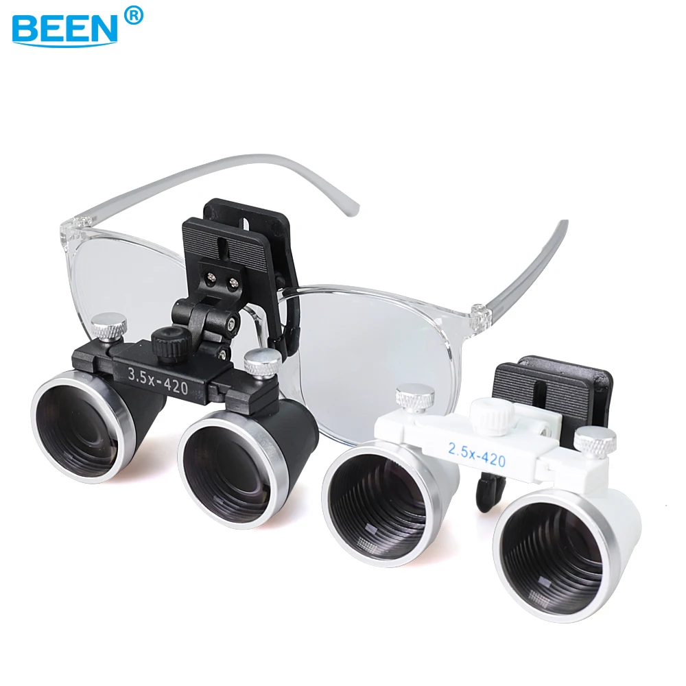 DentalLoupesNewEyeglassClip25X35XMagnificationBinocular