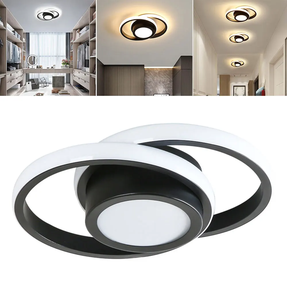

LED Ceiling Lamp Modern Style 86-265V Tri-color Light Ceiling Light Iron Craft Bedroom Living Room Tricolor Illumination Lamp