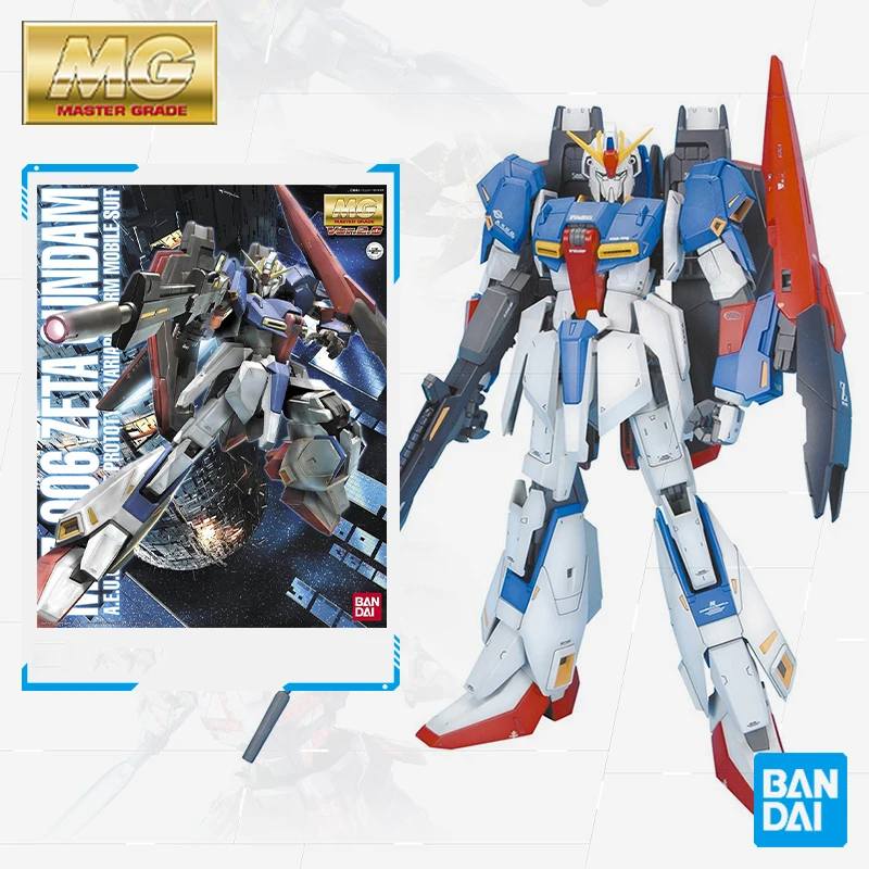 Фигурки героев аниме Bandai GUNDAM MG 1/100 006 ZETA 2 0 оригинальные с лаунчпадом Сборная