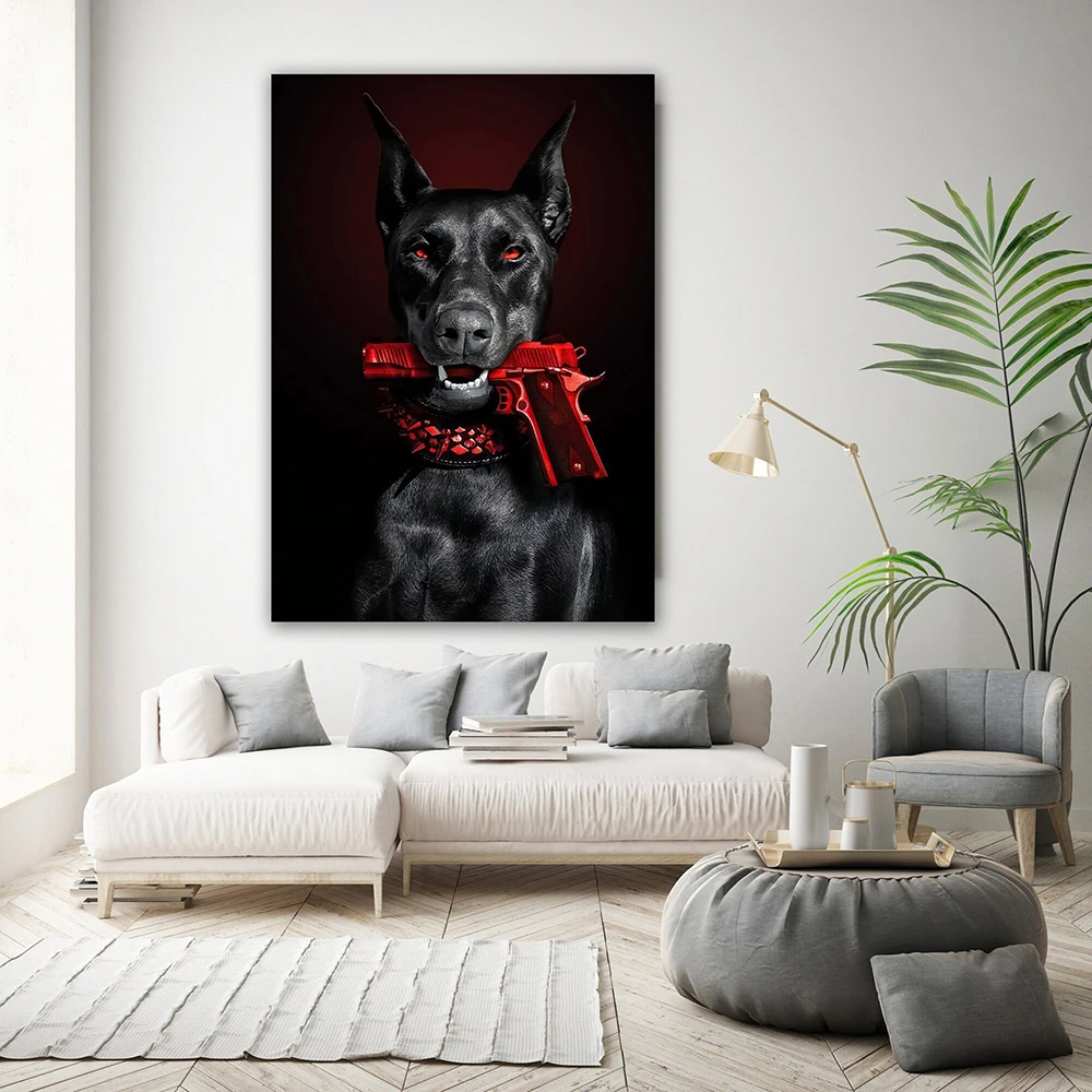 Luxury Fashion Designer Poster / Hypebeast Large Doberman Art 