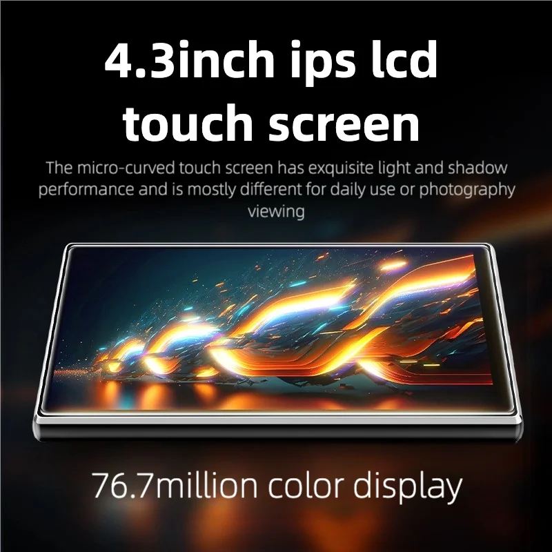 Famue MP4 Music Player 13MP Pixel WiFi & Bluetooth HiFi Lossless Music BF85 4+32GB 4.3-inch Android 13 Smart Player