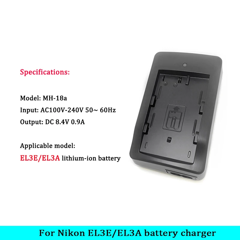 Battery Charger Nikon EN-EL3 D50 D70 D100 D80 D200 D90 D300 EN-EL3E 3A EL-3A EL-3E D100SLR D700 D70S MH-18 MH-18A