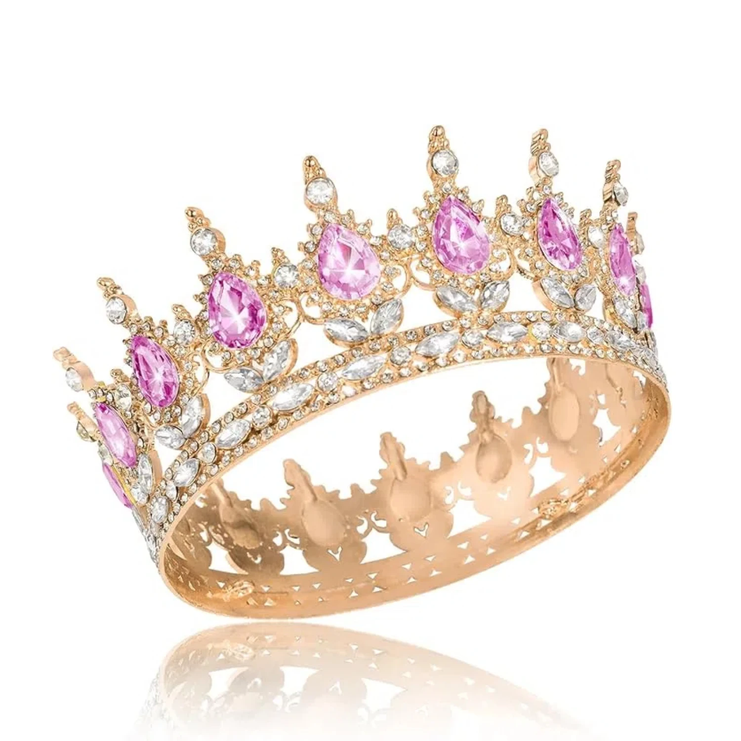 COURONNE DE STRASS Mariage Pour Fleurs Royal Douane La Mariée EUR 12,85 - FR