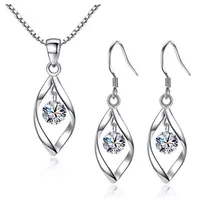 3pcs Necklace Earrings Set