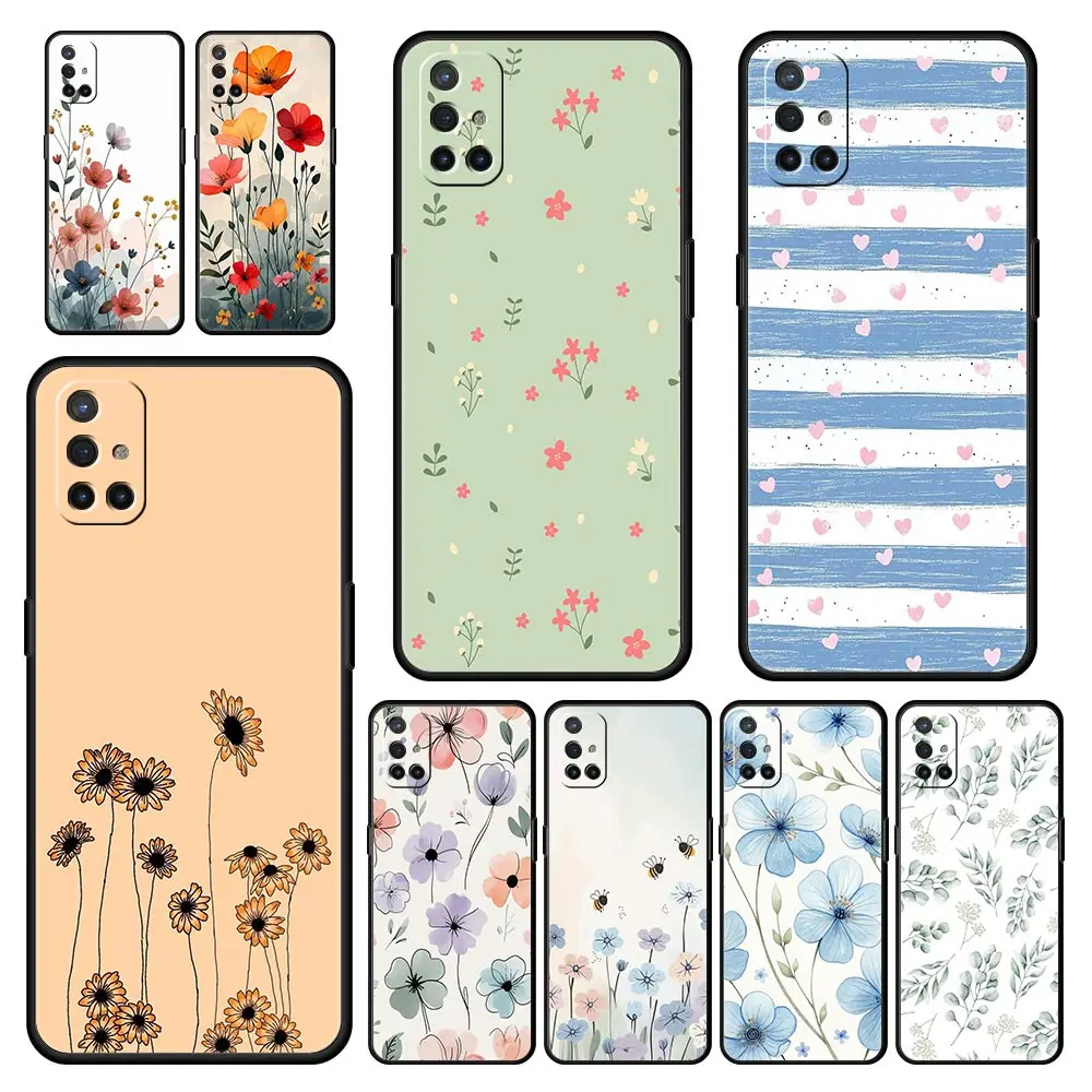Chic Floral Design Soft Phone Case - Elegant Flower Pattern Protective Cover