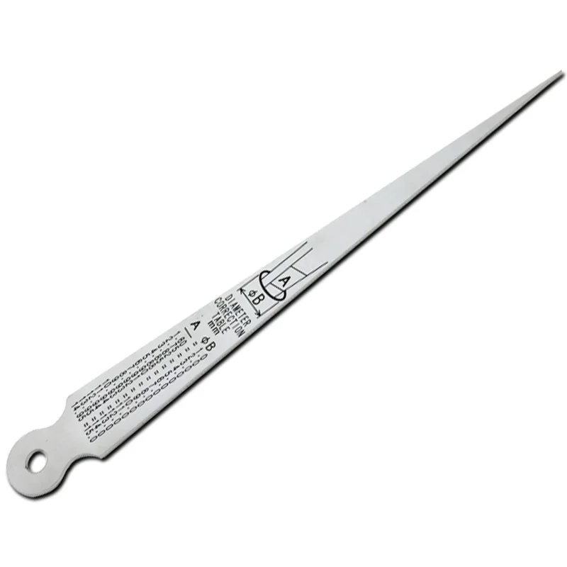 Shinwa Penguin Hole Ruler 1-15mm Clearance Ruler Inner Diameter Stainless Steel Feeler Gauge Conical Wedge Rule