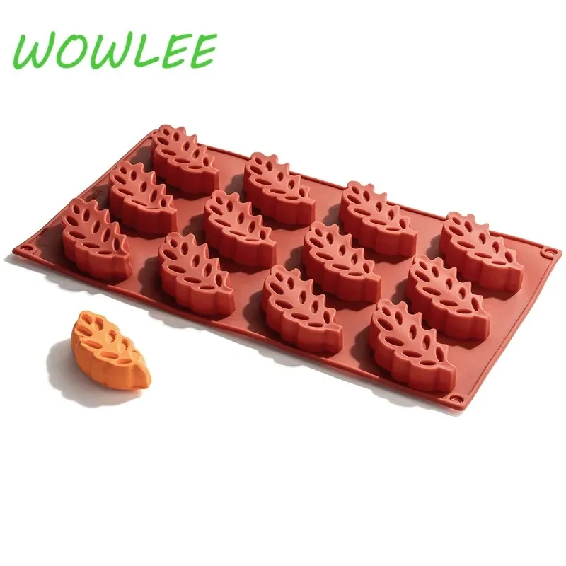 Silicone Mold 12 Cavity Oval Savarin Soap Mold Muffin Cupcake Pan