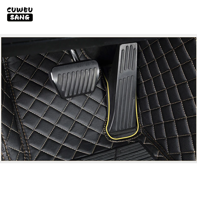 CUWEUSANG Custom Car Floor Mats For VW Touareg Auto Carpets Foot Coche Accessorie 2