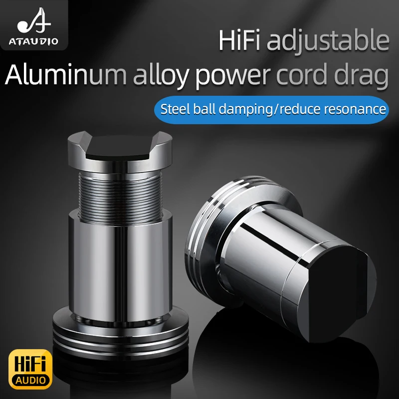 HiFi 오디오 와이어 브래킷, 알루미늄 합금, 조정 가능한 앰프, 전원 케이블 브래킷, 와이어 지지대, 완충기 풋 네일