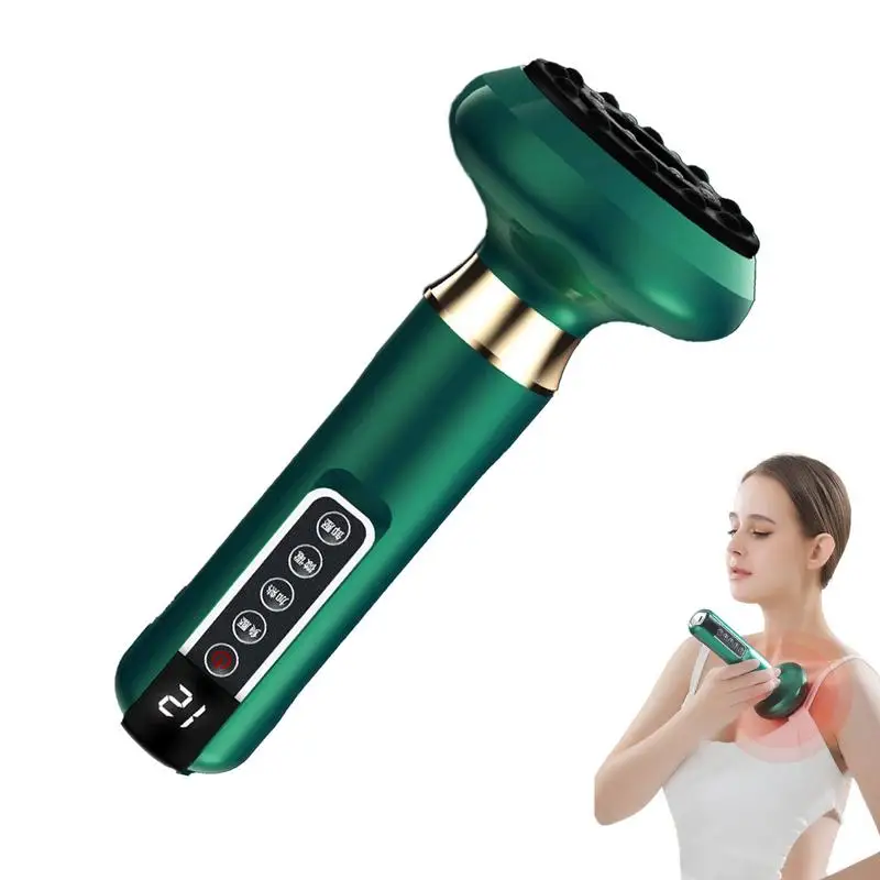 12 Level Adjustable Electric Cupping Massager Anti-cellulite Massager Handheld Beauty Health Scraping Body Slimming Massage