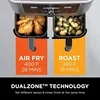 Ninja DZ401 Foodi 10 Quart 6-in-1 DualZone XL 2-Basket Air Fryer w 2 Independent Frying Baskets, Match Cook & Smart Finish, Grey 4