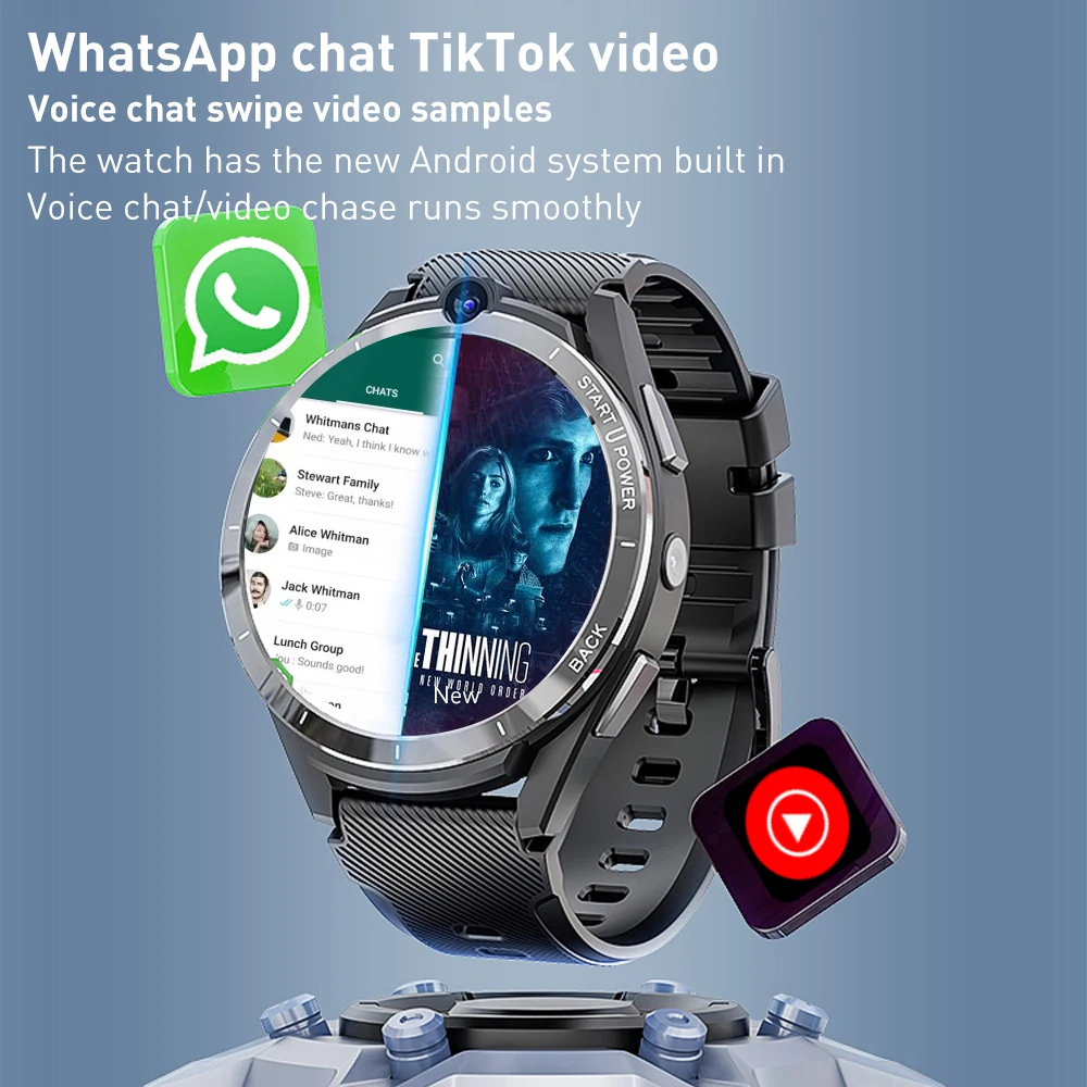 LEM16 Ʈ ġ 6G RAM 128GB ROM GPS Wifi  ī޶ 900Mah ū ͸ Smartwatch ȵ̵ 11