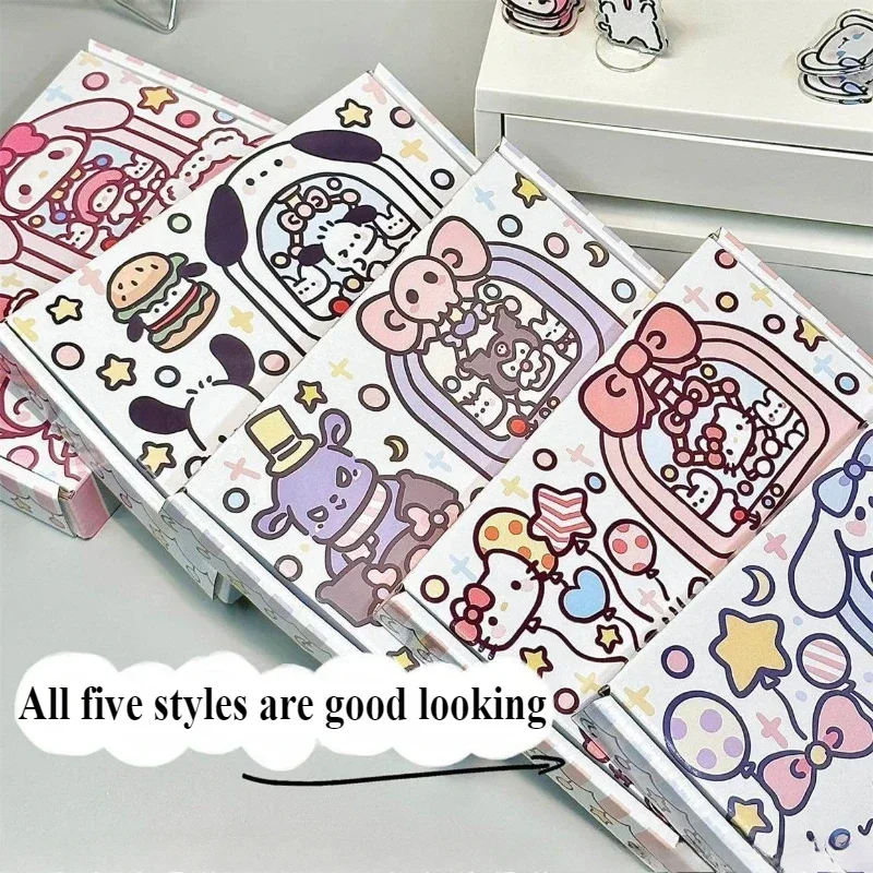 5pcs/set Japanese Sanrio Kawaii Kuromi Cute Packaging Box Christmas Decor Gift Boxfor Jewelry Candy DIY Handmade Soap Packing