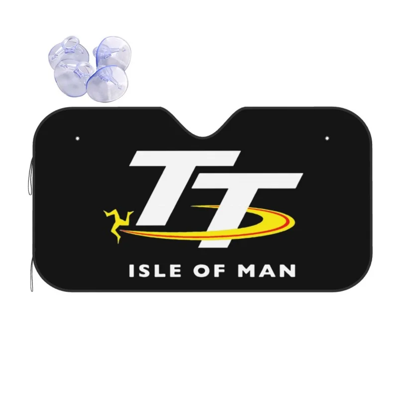 

Isle Of Man TT Races Manx Windshield Sunshade Awesome Car Front Window Visor 70x130cm Car Sunshade UV Protector