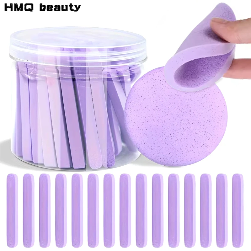 Compress Face Wash Puff Storage Box Facial Cleansing Sponge Makeup Remover Round Face Wash Sponge Skincare Beauty Tool