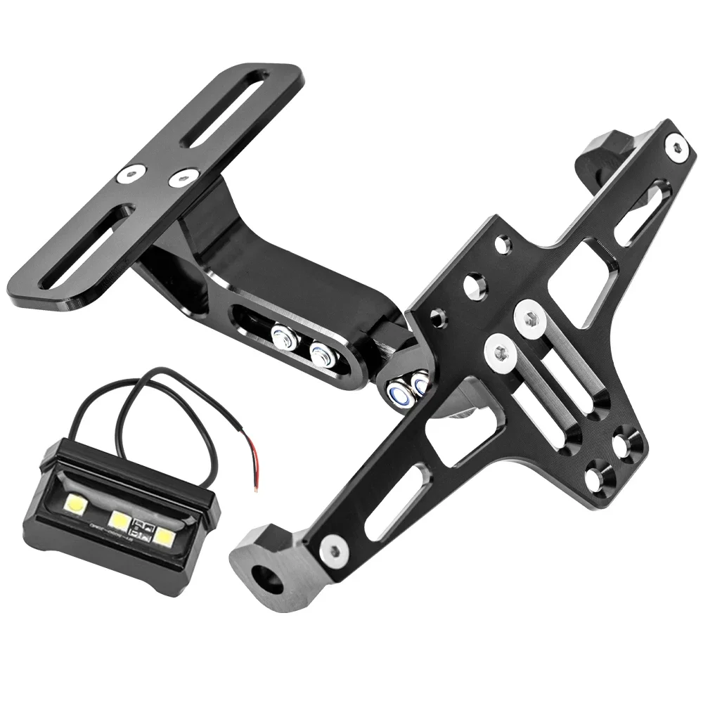 License Plate Holder Motorcycle License Plate Holder For Honda Super Grom 125 / MSX 125 CB500X CB400 CB1000 For Duke 200 with Light